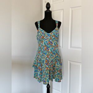 Juniors City Studio Blue Floral Mini Dress